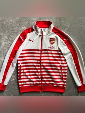Arsenal London 2014 2015 Football Training Top Jacket Coat Casual Puma Size S